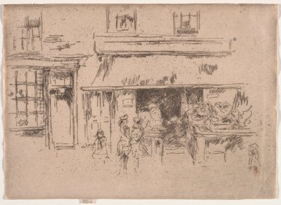 Exeter utca. alkotó: James Abbott McNeill Whistler