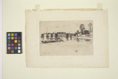 Fulham (rézkarc) alkotó: James Abbott McNeill Whistler