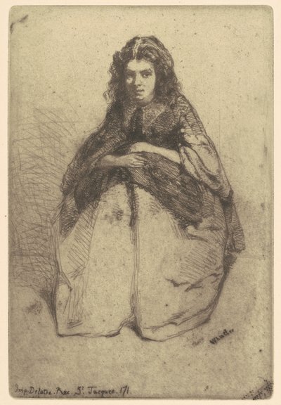 Képregény, 1858. alkotó: James Abbott McNeill Whistler