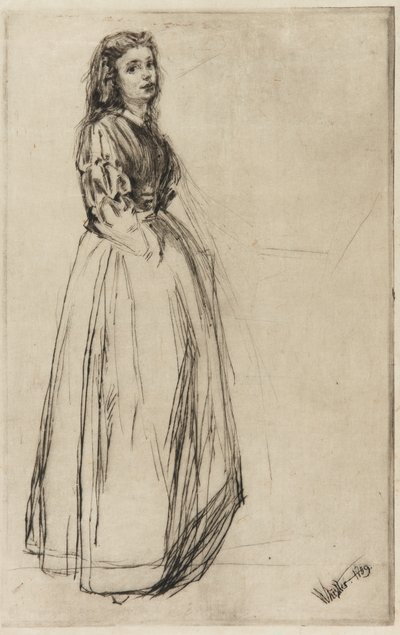 Fumette, álló, 1859. alkotó: James Abbott McNeill Whistler