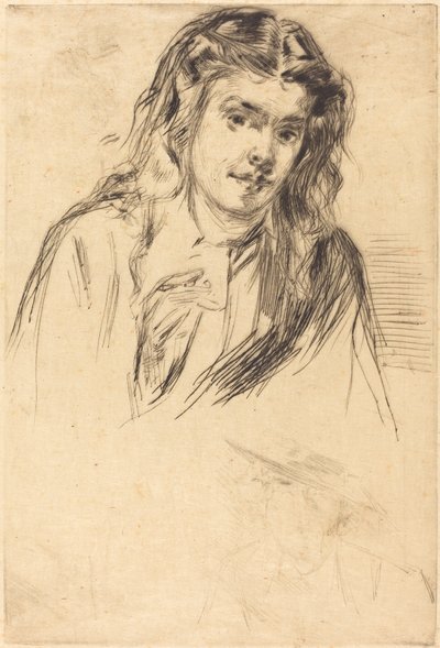 Fumette hajlott feje, 1859. alkotó: James Abbott McNeill Whistler
