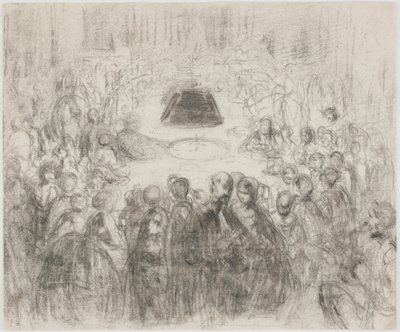Szerencsejáték szalon Baden-Badenben, 1858. alkotó: James Abbott McNeill Whistler