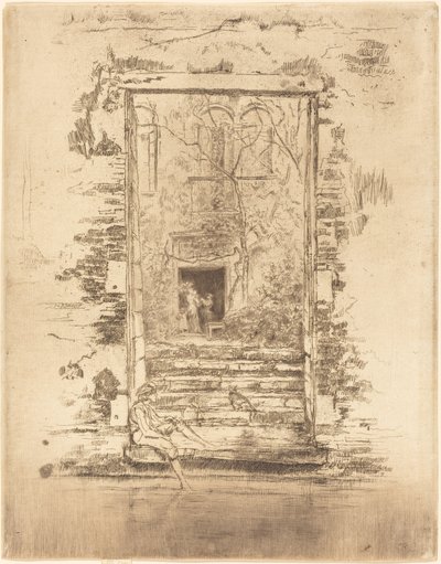 Kert, 1880. alkotó: James Abbott McNeill Whistler
