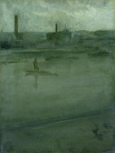 Szürke és ezüst: Temze alkotó: James Abbott McNeill Whistler