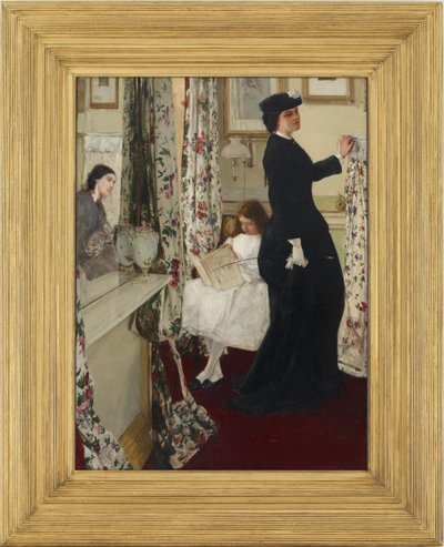 Harmónia zöldben és rózsában: A zeneszoba, 1860-1861. alkotó: James Abbott McNeill Whistler