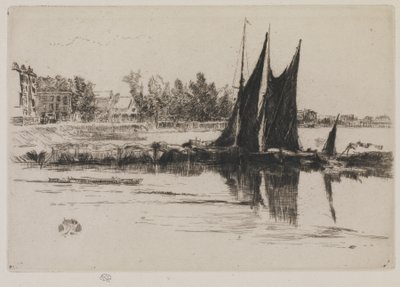 Hurlingham, 1859 (rézkarc papírra) alkotó: James Abbott McNeill Whistler