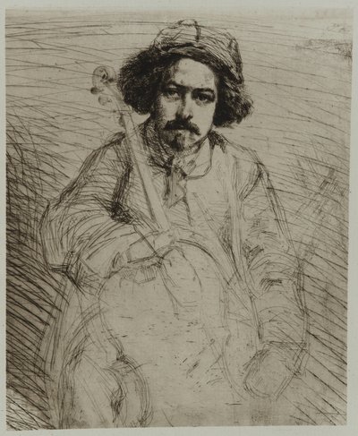 J. Becquet, szobrász, 1859. alkotó: James Abbott McNeill Whistler