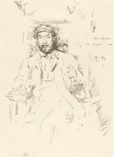 John Grove, 1895. alkotó: James Abbott McNeill Whistler