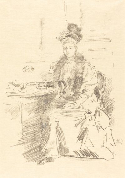 The Pretty New Yorker, 1894. alkotó: James Abbott McNeill Whistler