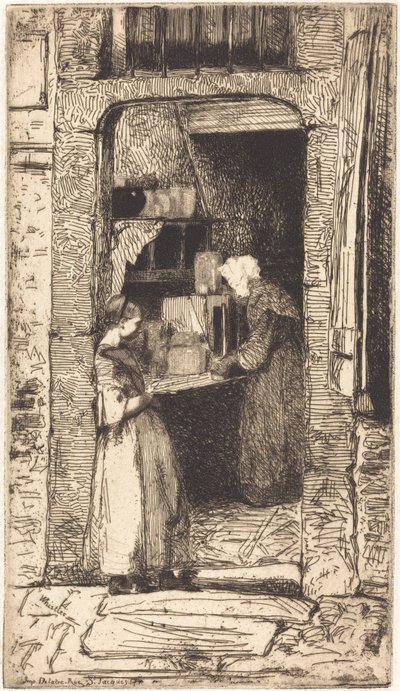 A mustárárus, 1858. alkotó: James Abbott McNeill Whistler