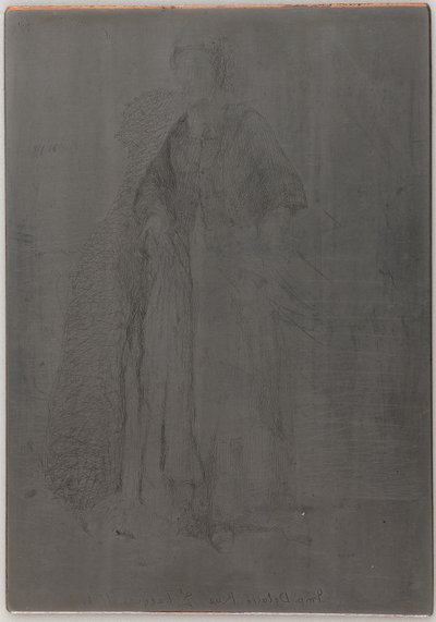 La Mere Gerard. A tizenkét rézkarc egyike a természetből, 1857-1858. alkotó: James Abbott McNeill Whistler