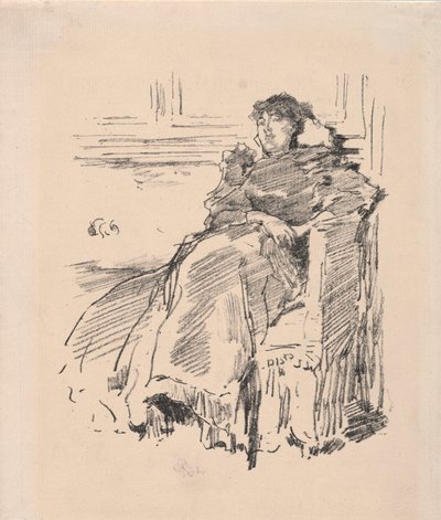 A piros ruha, 1894. alkotó: James Abbott McNeill Whistler