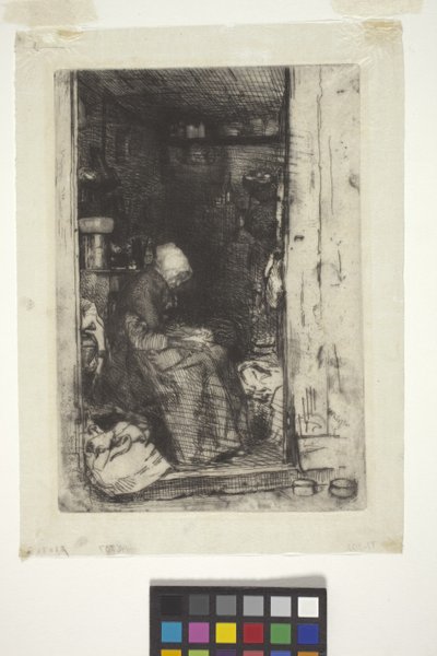 La Vielle Aux Loques (rézkarc) alkotó: James Abbott McNeill Whistler