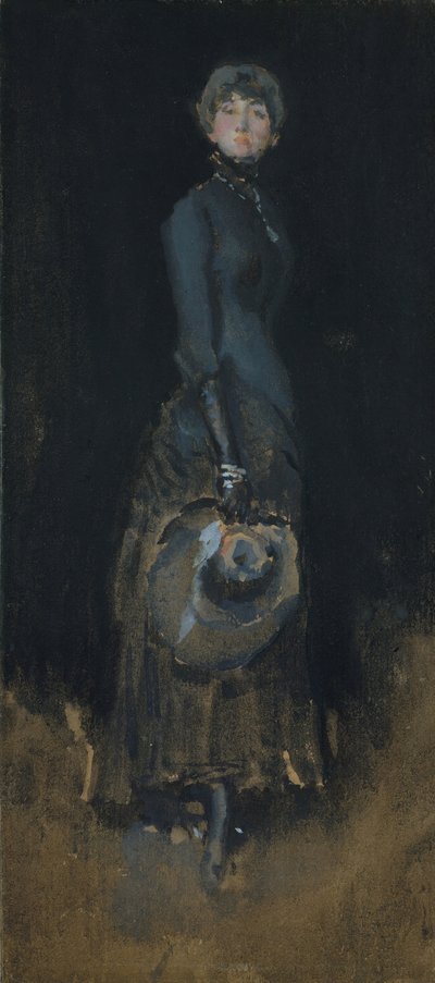 Lady in Gray, kb. 1883. alkotó: James Abbott McNeill Whistler