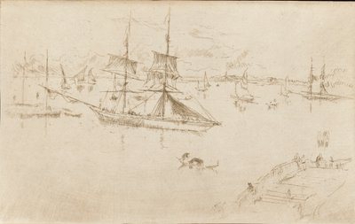 Lagúna-Dél, 1879-1880. alkotó: James Abbott McNeill Whistler