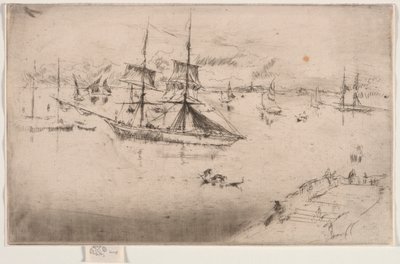 Lagúna: Dél, 1886. alkotó: James Abbott McNeill Whistler
