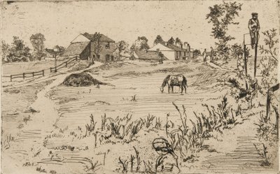 Táj lovakkal, 1859. alkotó: James Abbott McNeill Whistler
