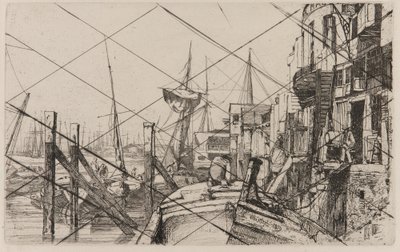 Limehouse, 1859. alkotó: James Abbott McNeill Whistler