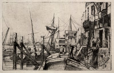 Limehouse, 1859. alkotó: James Abbott McNeill Whistler