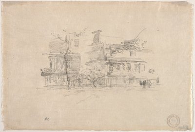 Lindsay Row, Chelsea, 1888. alkotó: James Abbott McNeill Whistler