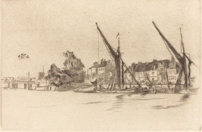 Lindsey Houses, 1877. alkotó: James Abbott McNeill Whistler