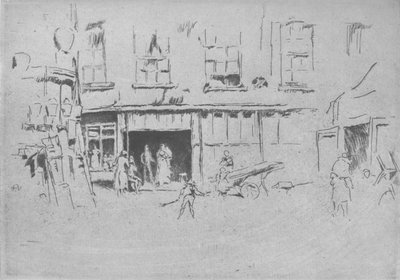 Kis udvar, 1881, 1904 alkotó: James Abbott McNeill Whistler