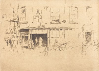 Kis udvar, c. 18801881. alkotó: James Abbott McNeill Whistler