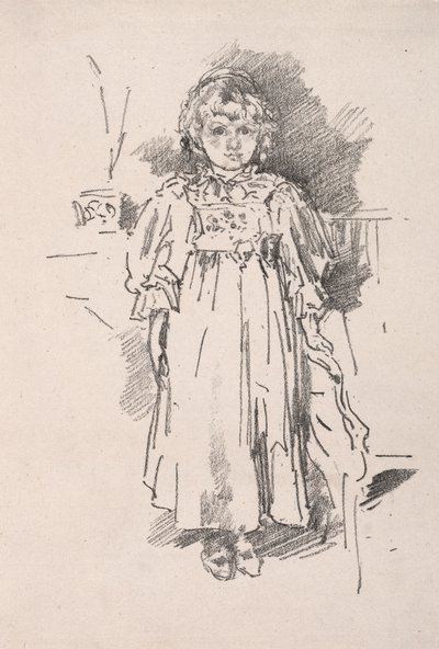 Kis Evelyn, 1896. alkotó: James Abbott McNeill Whistler