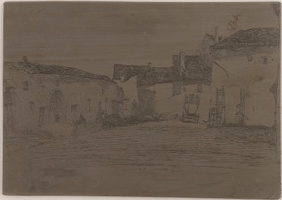 Liverdun. A tizenkét rézkarc egyike a természetből, 1858. alkotó: James Abbott McNeill Whistler