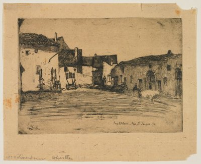 Liverdun aus Zwölf Radierungen aus der Natur alkotó: James Abbott McNeill Whistler