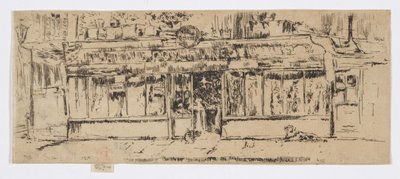 Marchand de Vin, Párizs, 1892-93 körül (metszet; tus, papír) alkotó: James Abbott McNeill Whistler