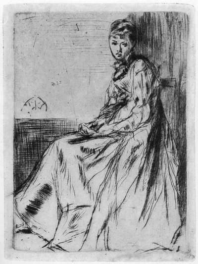 Maude, Ülő, 1904. századi XIX. alkotó: James Abbott McNeill Whistler