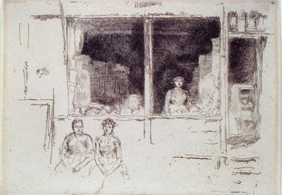Dinnyebolt, Houndsditch alkotó: James Abbott McNeill Whistler