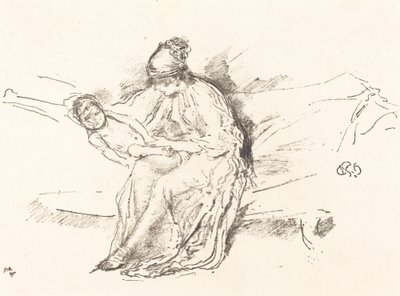 Anya és Gyermeke, 18911895 4. sz. alkotó: James Abbott McNeill Whistler