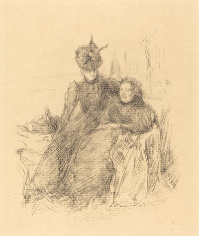 Anya és lánya, 1897. alkotó: James Abbott McNeill Whistler