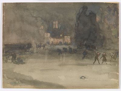 Nocturne: Amszterdam télen, 1882. alkotó: James Abbott McNeill Whistler