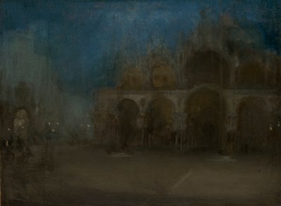 "Noktürn, kék és arany - Szent Márk, Velence", 1879-1903 alkotó: James Abbott McNeill Whistler