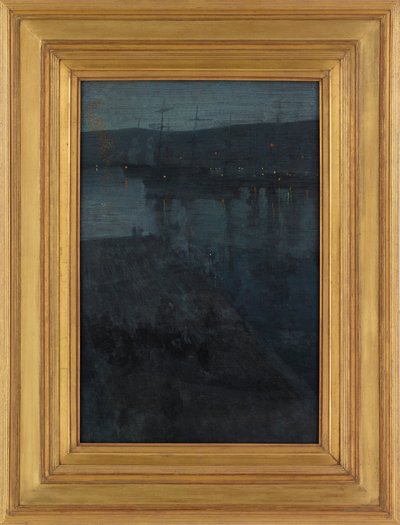 Nokturn kék és arany színben: Valparaiso, 1866-ca. 1874. alkotó: James Abbott McNeill Whistler