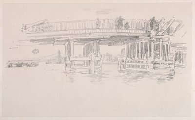 Régi Battersea híd. alkotó: James Abbott McNeill Whistler