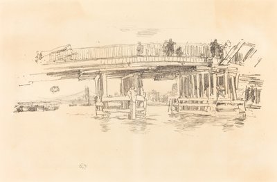 Old Battersea Bridge, 18791887. alkotó: James Abbott McNeill Whistler