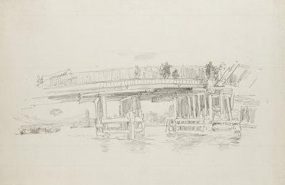 Old Battersea Bridge, 1879, megjelent 1887 alkotó: James Abbott McNeill Whistler