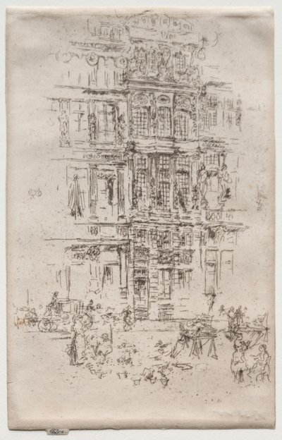 Paloták, Brüsszel. alkotó: James Abbott McNeill Whistler