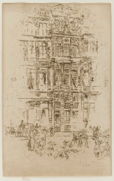 Paloták, Brüsszel, 1887. alkotó: James Abbott McNeill Whistler