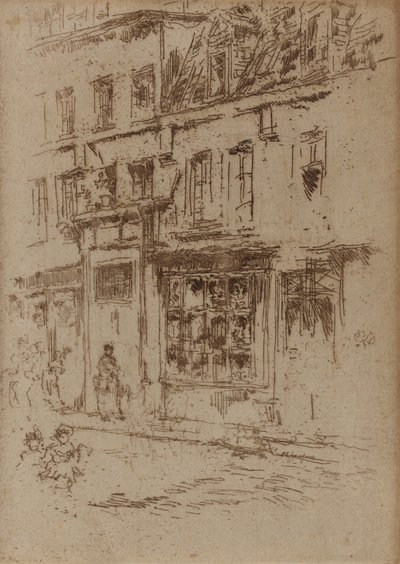 Little Butter Street, Brüsszel, 1887. alkotó: James Abbott McNeill Whistler