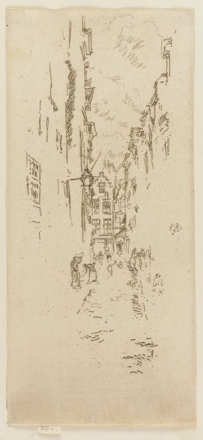 Little Butchers Street, 1887. alkotó: James Abbott McNeill Whistler