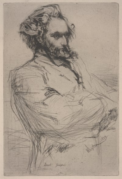 Drouet portréja alkotó: James Abbott McNeill Whistler