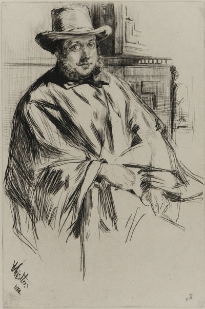 Férfi portré, 1860. alkotó: James Abbott McNeill Whistler
