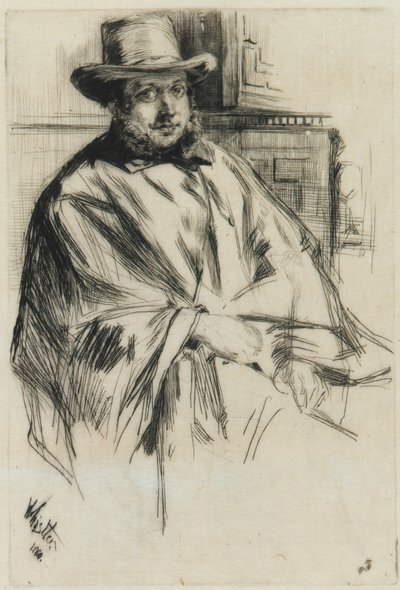 Férfi portré, alkotó: James Abbott McNeill Whistler