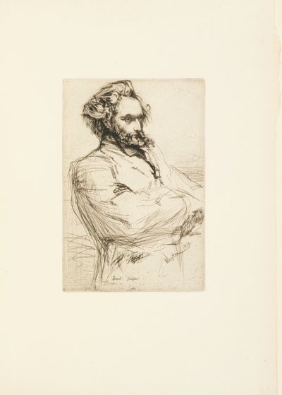 Nyomtatás, Drouet alkotó: James Abbott McNeill Whistler