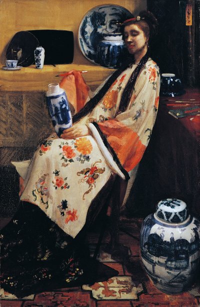 Lila és rózsa: Lange Leizen of Six Marks alkotó: James Abbott McNeill Whistler